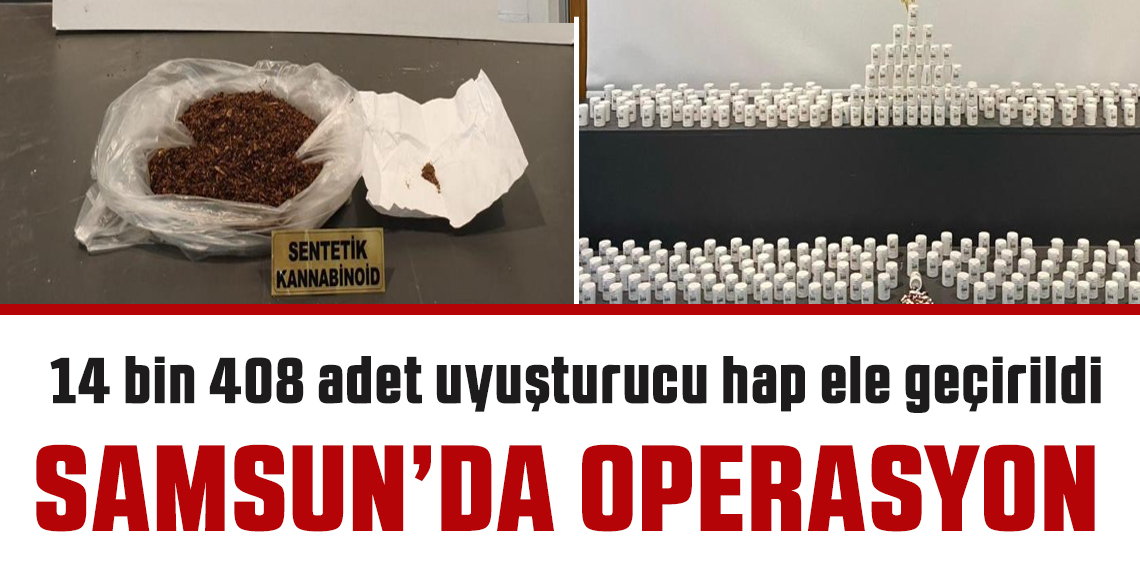 Samsun'da Büyük Uyuşturucu Operasyonu: 14 Bin 408 Hap ve Bonzai Ele Geçirildi