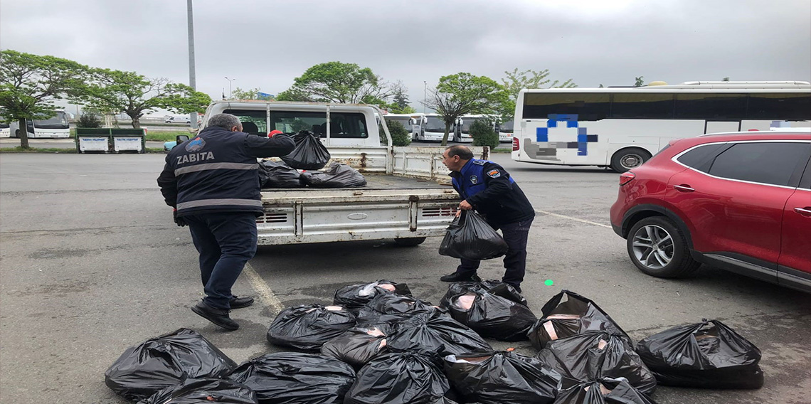 Samsun’da uygunsuz şartlarda taşınan 500 kilo iç yağına el konuldu
