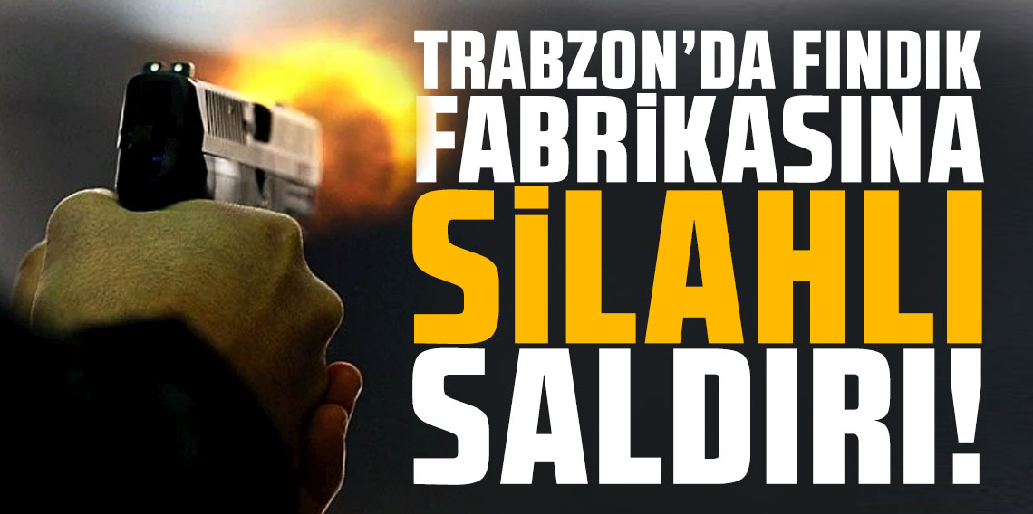 Trabzon'da fındık fabrikasına silahlı saldırı!