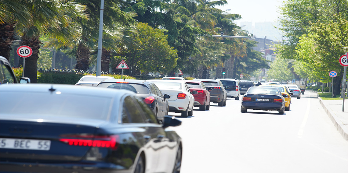 Samsun'da trafiğe kayıtlı araç sayısı 508 bin 377 oldu