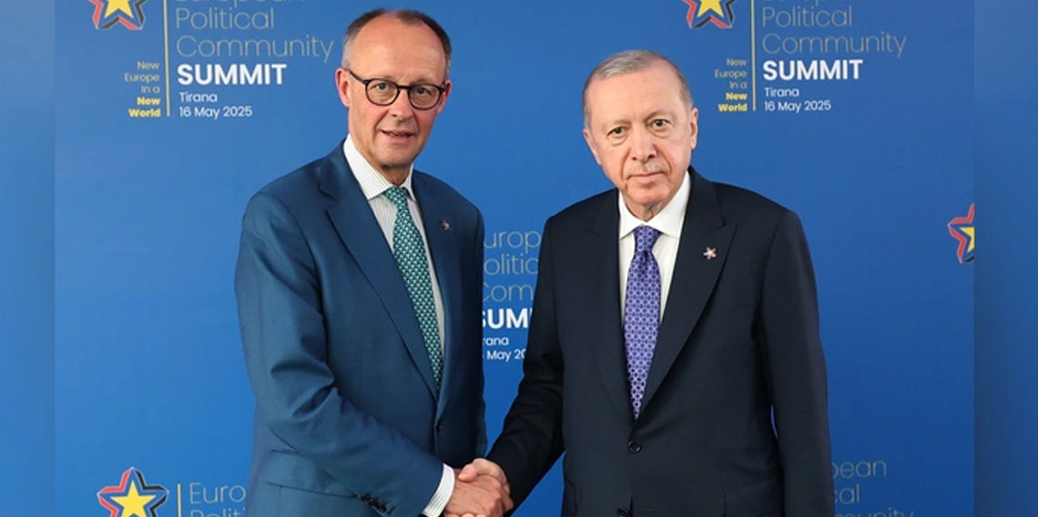 Cumhurbaşkanı Erdoğan, Almanya Başbakanı Merz'i kabul etti
