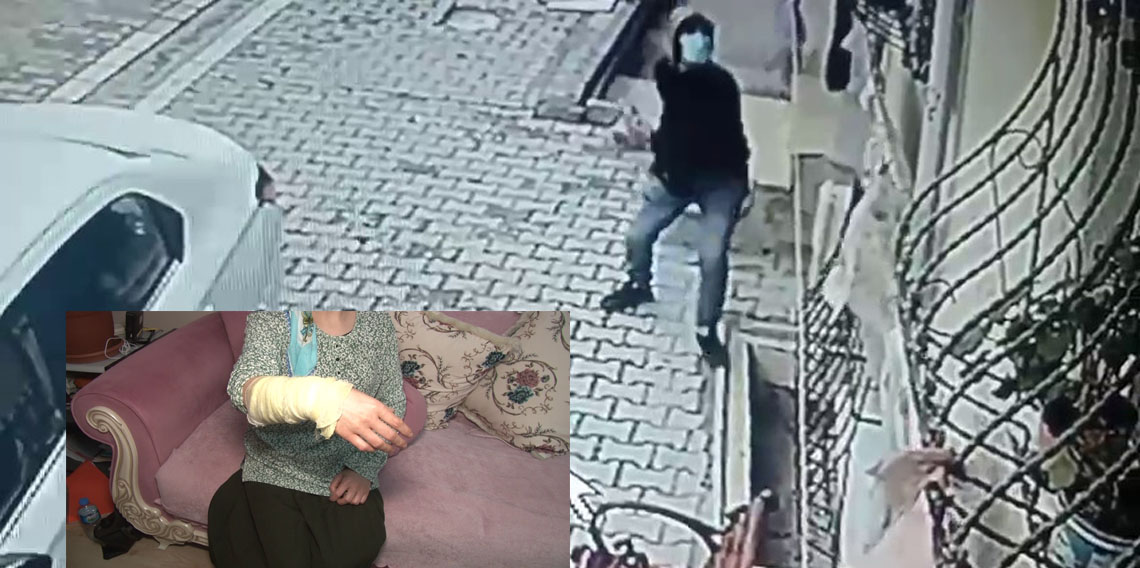 Boşanmak isteyen eşinin evinde kezzapla dehşet saçtı