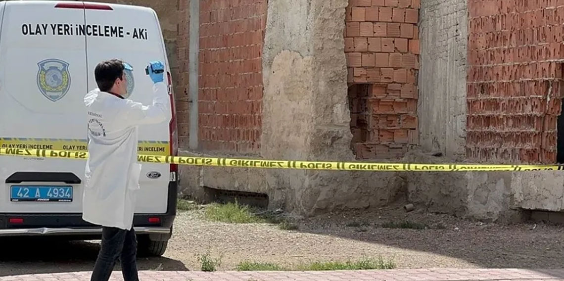 Konya'da inşaatta ceset bulundu!