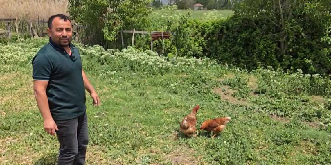 Bahçesine giren tilkiye böyle seslendi