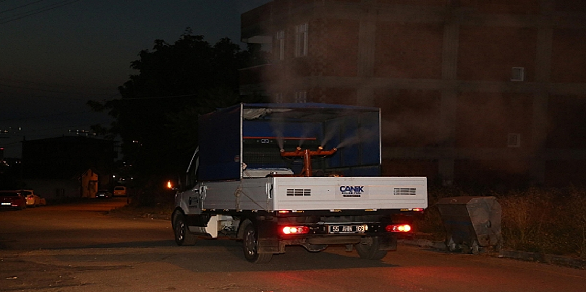 Canik’te 30 mahallede bin 487 alan ilaçlandı