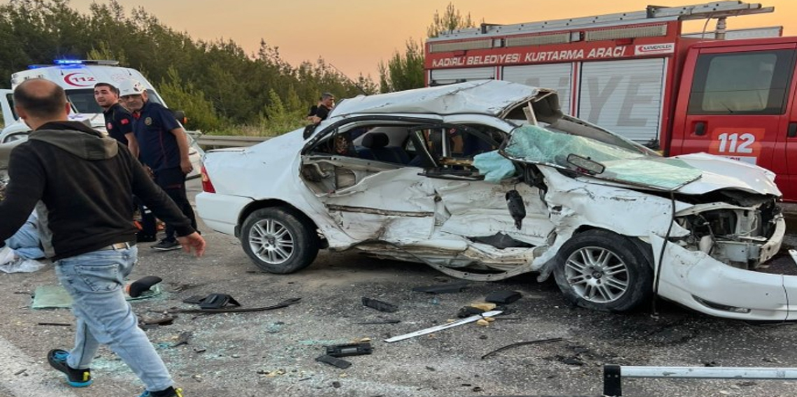 Osmaniye’de 4 aracın karıştığı zircirleme kaza: 1 ölü, 6 yaralı