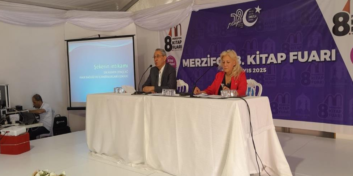 Samsun'da kitap fuarında şeker hastalığı sunumu
