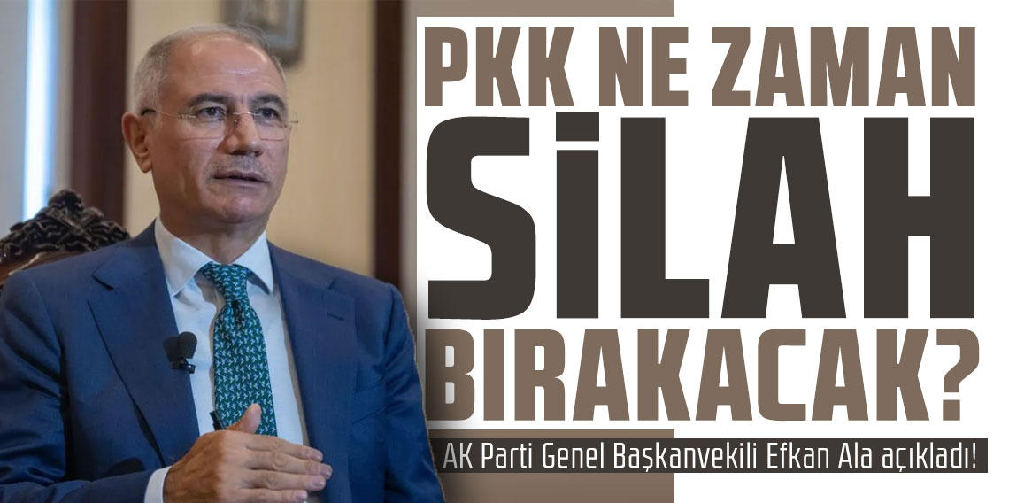 Efkan Ala'dan açıklama: Terör örgütü silahları ne zaman bırakacak?