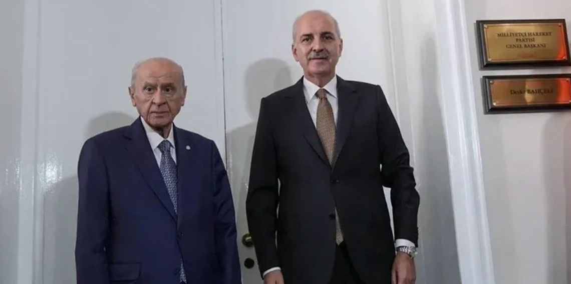 Devlet Bahçeli, Numan Kurtulmuş'la bir araya geldi!