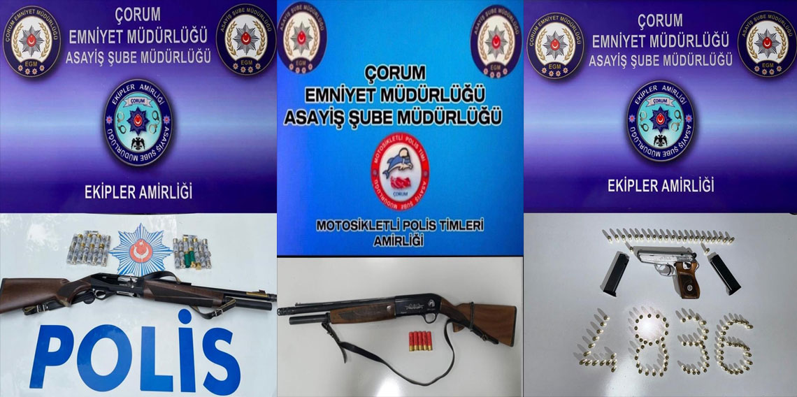 Çorum’da aranan 3 kişi yakalandı