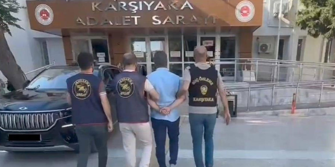 Hakkında 32 yıl 11 ay hapis cezası bulunan firari şahıs İzmir'de yakalandı