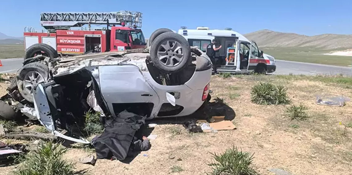 Van'da korkunç kaza: 4 ölü, 2 yaralı