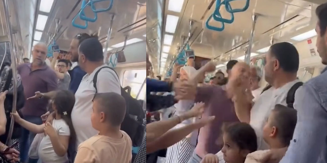 Marmaray'da çocuklarının yanında babaya saldıran şüpheli tutuklandı