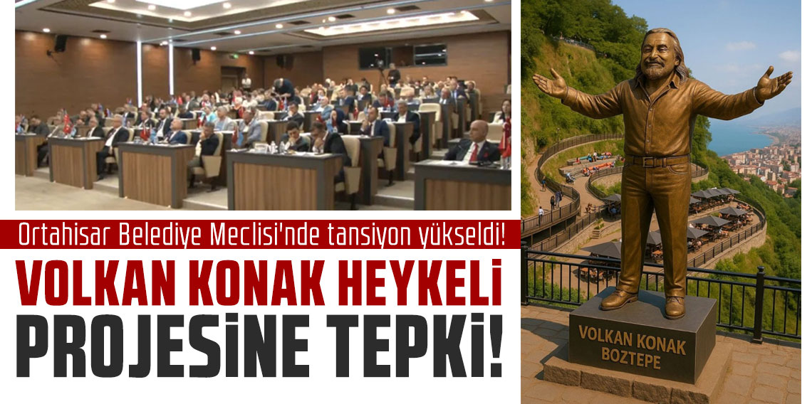 AK Parti’den CHP’li Ortahisar Belediyesi’nin Boztepe’ye Volkan Konak heykeli projesine tepki!
