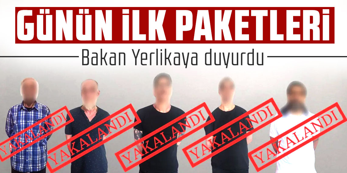 Bakan Yerlikaya duyurdu: Kırmızı bültenle aranan 5 suçlu Türkiye'ye getirildi