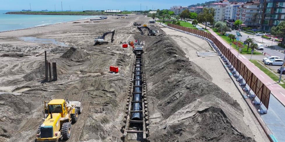Karadeniz’in en büyük kolektör hattı ile Samsun sahilleri korunacak