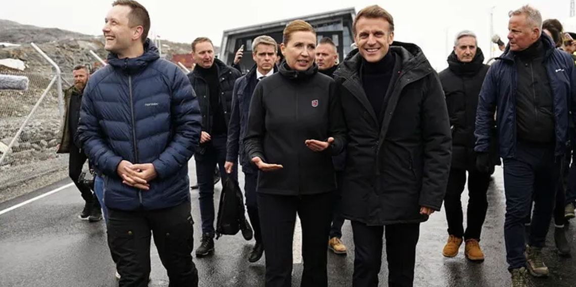 Grönland'ı ziyaret eden Macron'dan Trump'a tepki: Müttefikler böyle yapmaz
