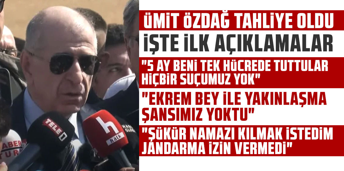 Ümit Özdağ tahliye oldu! İşte ilk açıklamalar