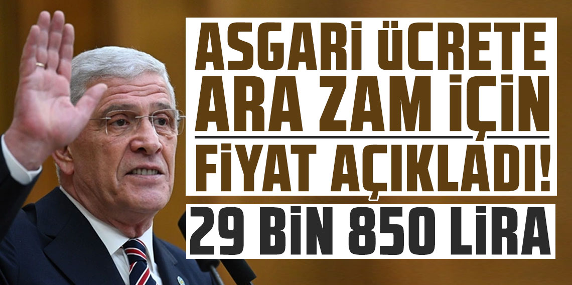Müsavat Dervişoğlu asgari ücrete ara zam için fiyat açıkladı!