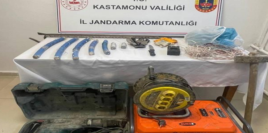 Kastamonu’da define avcılarına suçüstü baskın: 2 tutuklama