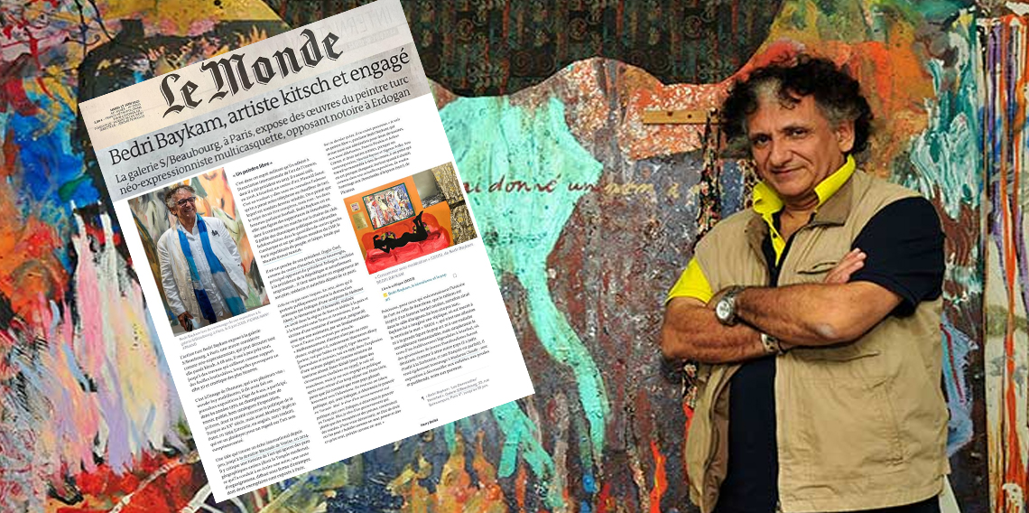 Ünlü Türk Ressam Bedri Baykam, Fransız Le Monde’a Kapak Oldu