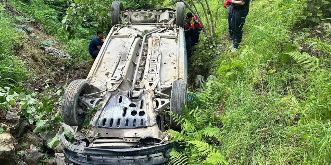 Giresun'da trafik kazası: 1 ölü, 1 yaralı