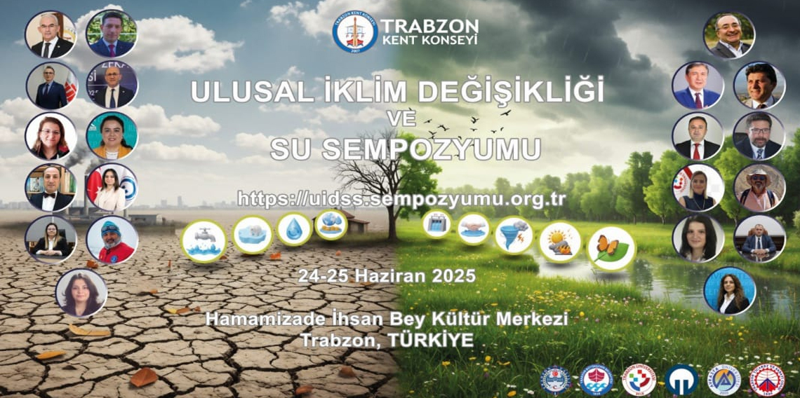 Trabzon'da Ulusal İklim Değişikliği ve Su Sempozyumu Başlıyor
