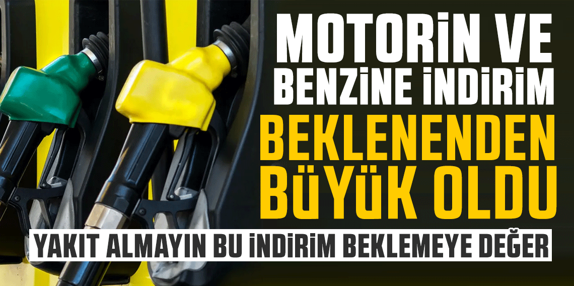 Motorin ve benzine bu gece çok büyük indirim var! Litre fiyatı bakın kaç lira olacak