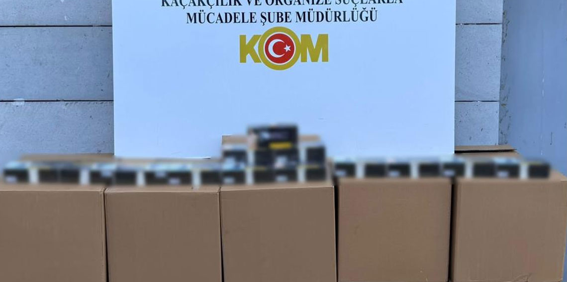 Samsun'da 200 bin adet kaçak makaron ele geçirildi