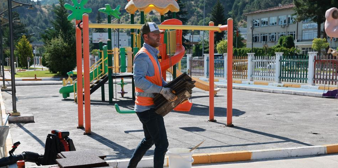 Tokat Belediyesi trafik eğitim parkı yenileniyor