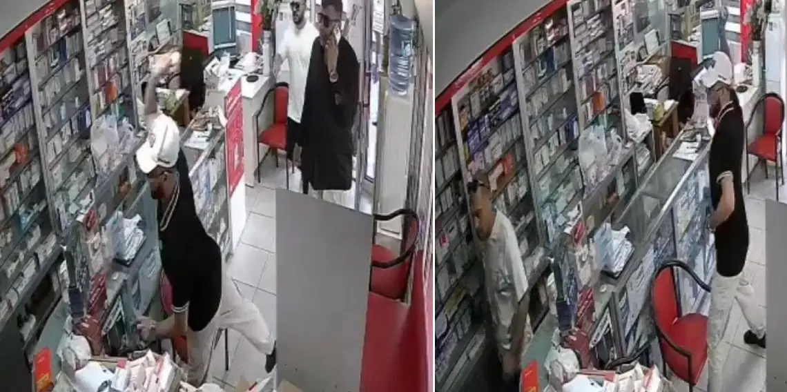 İzmir’de eczaneye yumurtalı saldırı