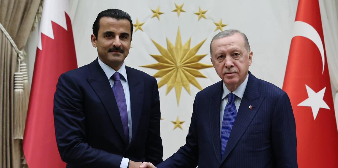 Erdoğan Katar Emiri Al Sani ile görüştü