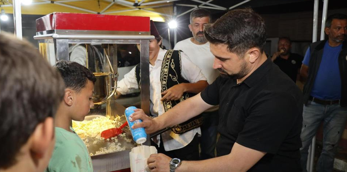 Açık hava sinema keyfi Duraklar köyünde