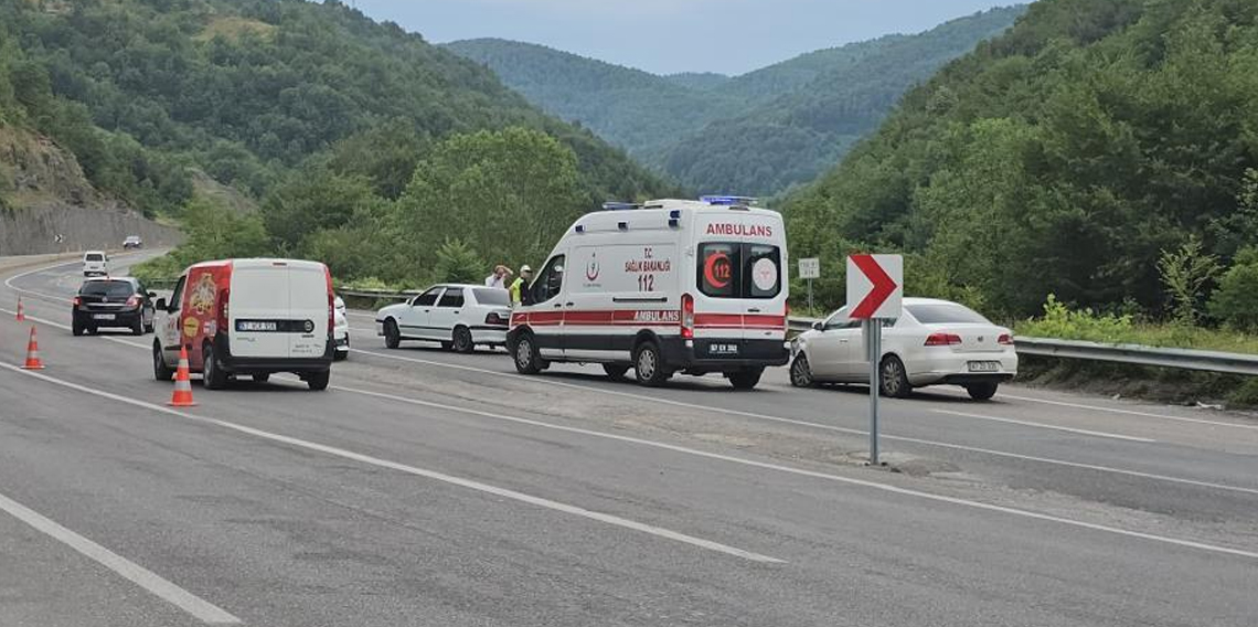 Zonguldak-Ankara yolundaki kazada 1 kişi yaralandı