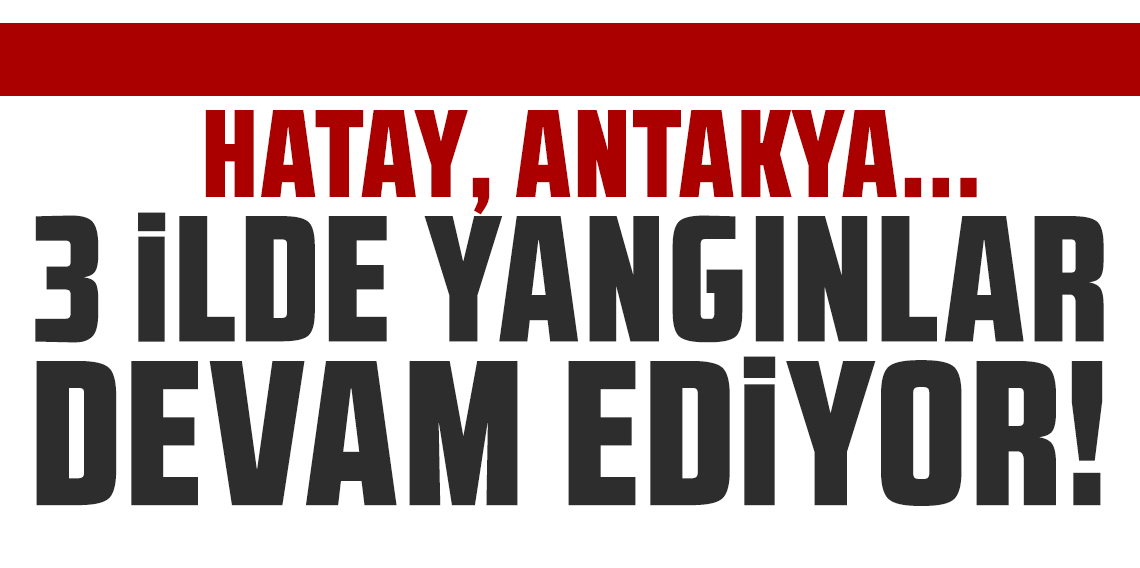 3 ilde yangınlar devam ediyor! Bakan Yumaklı: 