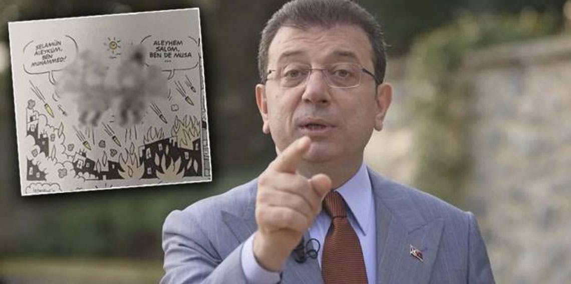 Ekrem İmamoğlu'ndan karikatür tepkisi: Yapılan hadsizliği kınıyorum