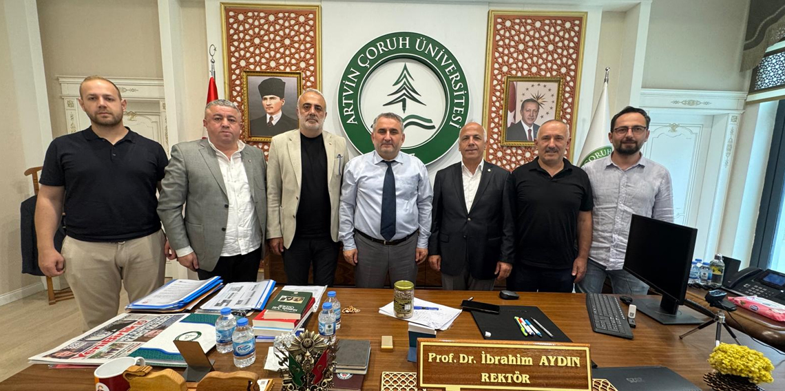 Artvin Ticaret Borsası’ndan, AÇÜ Rektörü Aydın’a Ziyaret