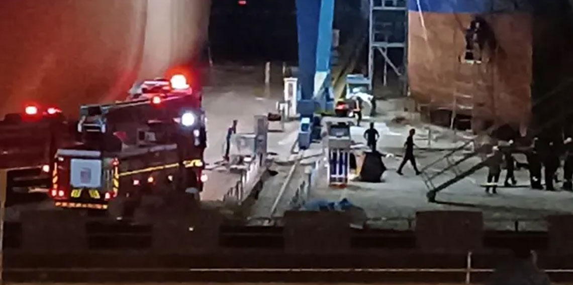 Ordu’da tersanede panik anları! Gemide yangın çıktı