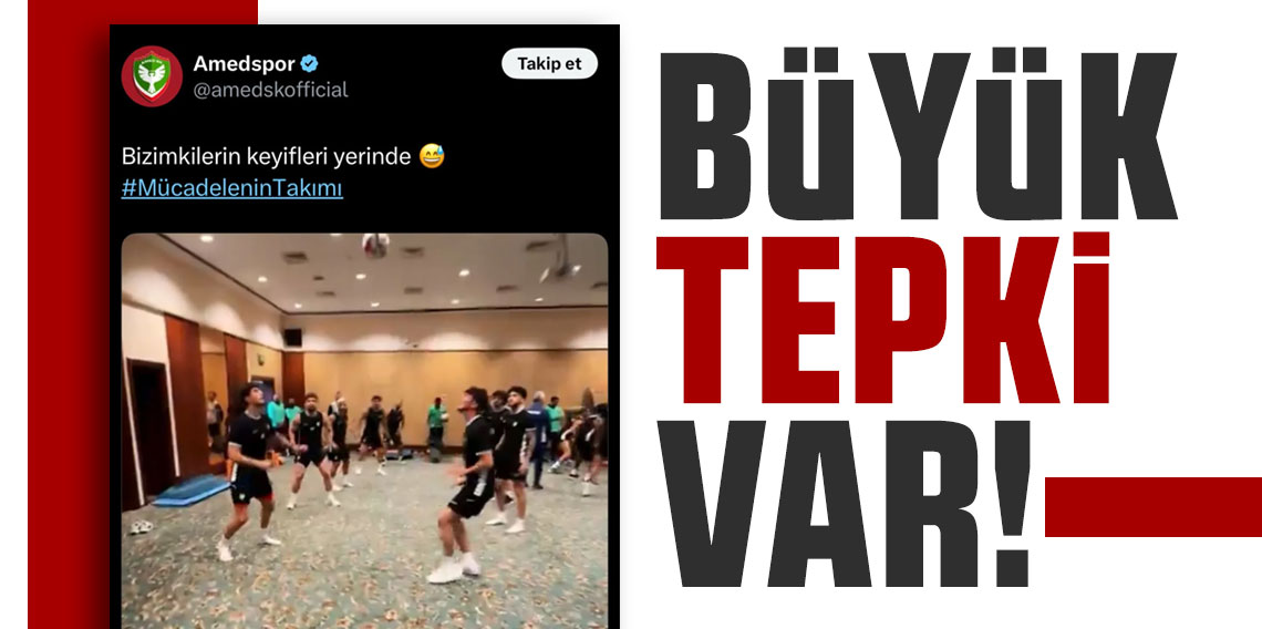 Şehit haberi sonrası Amedspor'un paylaşımı tepki çekti: Bizimkilerin keyfi yerinde