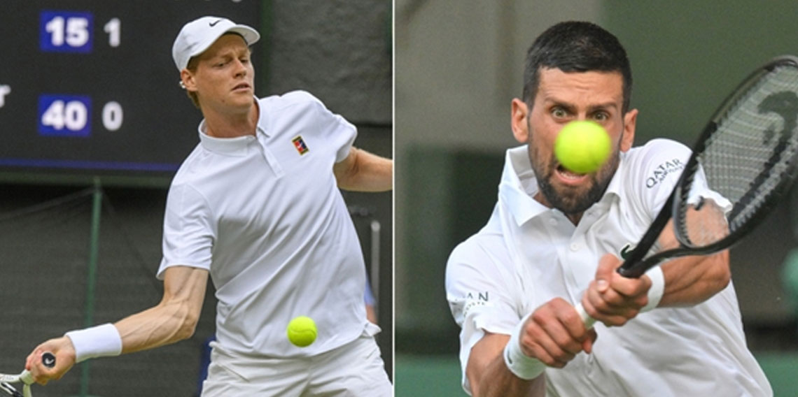 Djokovic ve Sinner, Wimbledon'da yarı finale çıktı