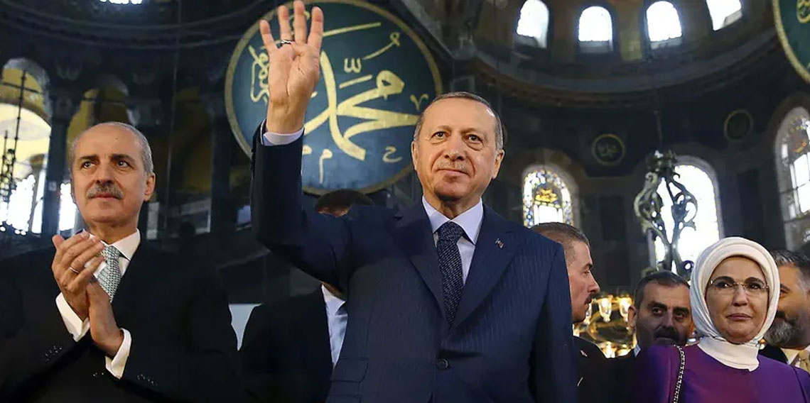 Cumhurbaşkanı Erdoğan'dan Ayasofya Camii paylaşımı