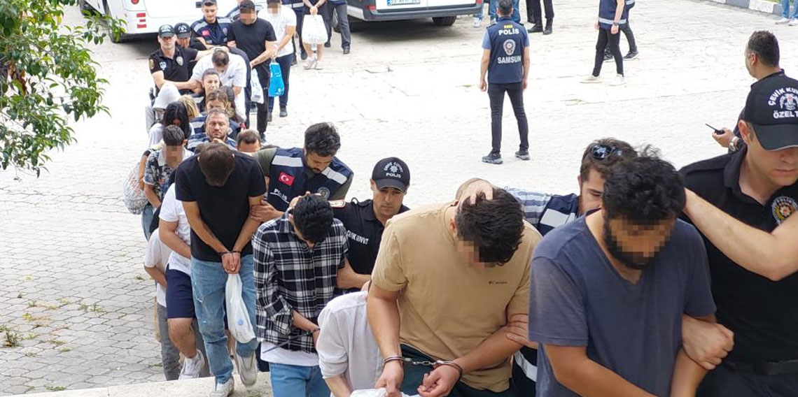Samsun'da yasa dışı bahisten 40 kişi adliyeye sevk edildi