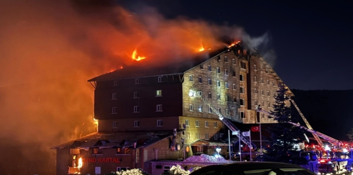 Otel yangınına ilişkin çarpıcı iddia
