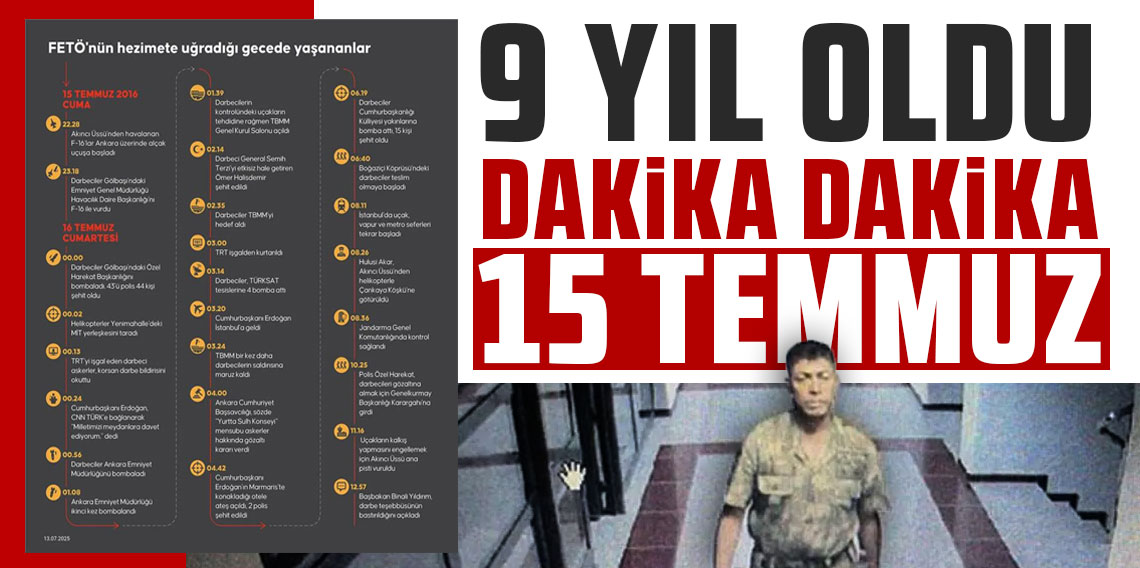 FETÖ'nün 15 Temmuz darbe girişiminin 9. yılı