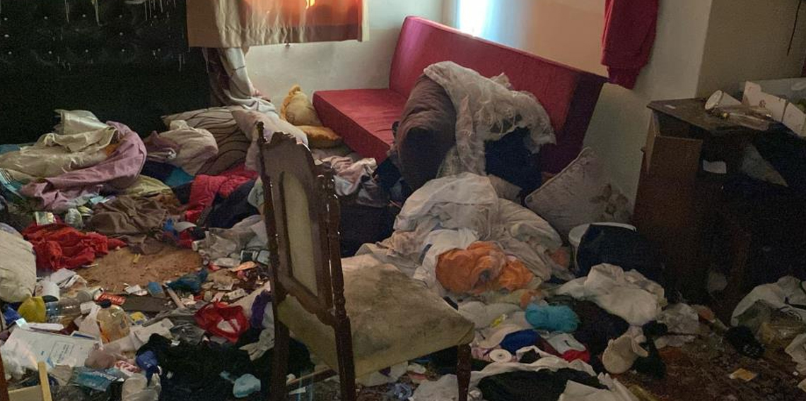 Evi çöp halde bırakıp ortadan kayboldu