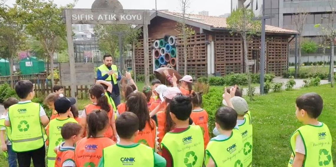 Canik Sıfır Atık Köyü'nde çocuklara uygulamalı eğitim