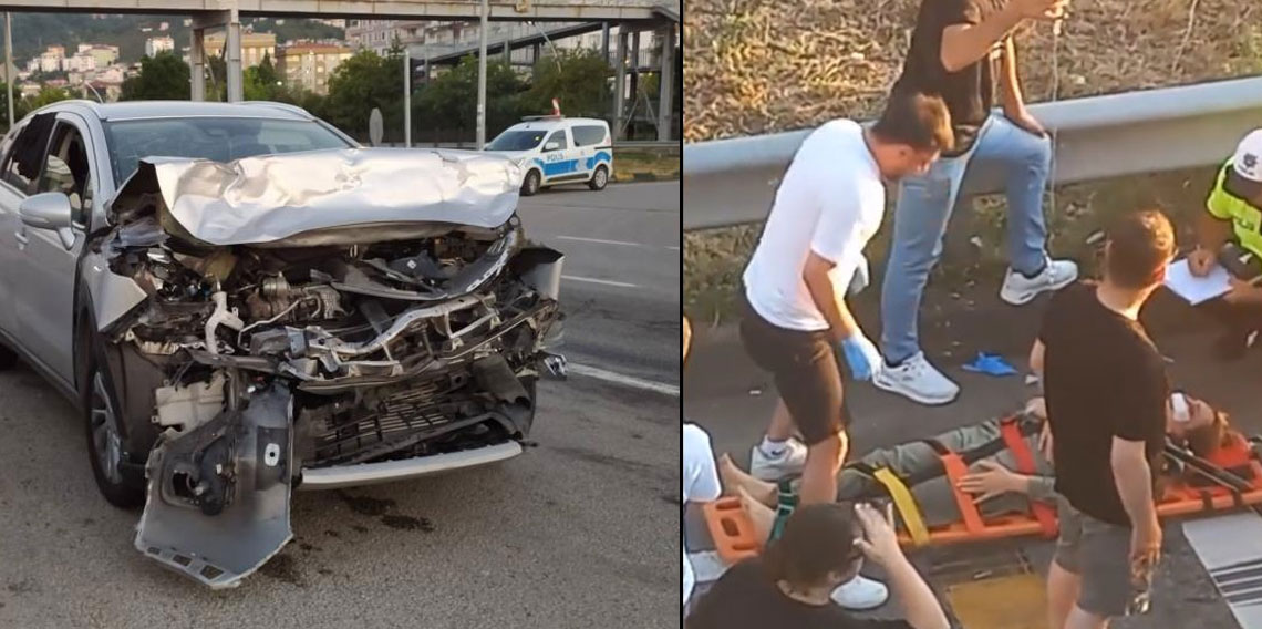 Giresun'da iki ayrı trafik kazasında 7 kişi yaralandı