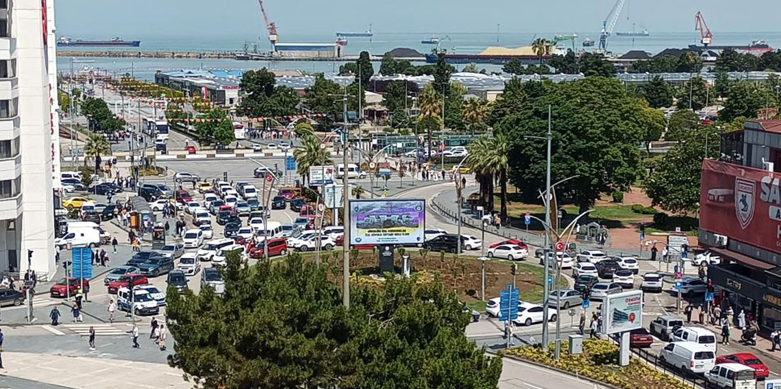 Samsun'da trafiğe kayıtlı araç sayısı 515 bini aştı