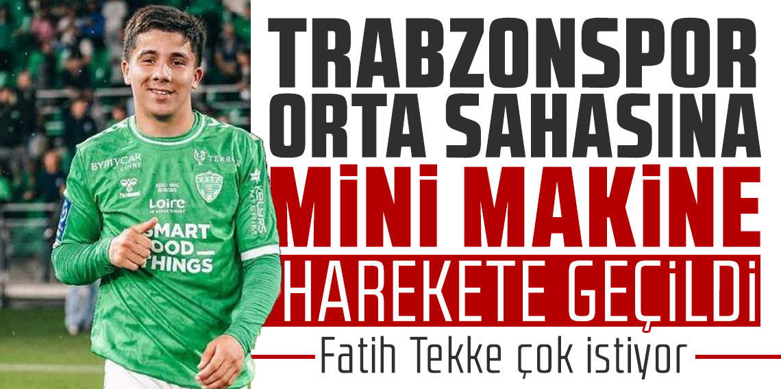 Trabzonspor orta sahasına mini makine! Harekete geçildi!