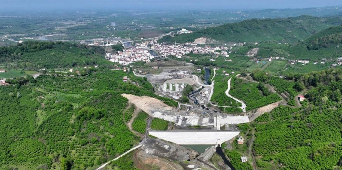 1,2 milyar TL’lik Salıpazarı Barajı’nın yarısı tamamlandı